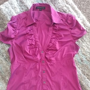 Express Design Studio Top Shimmery Purple/Pink